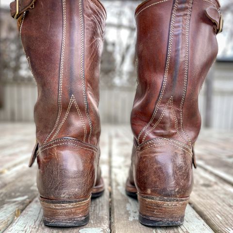 Clinch Engineer Boots 11-Inch Height in Natural Horsebutt