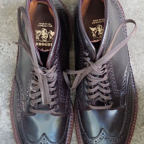 Alden Wingtip Boot in Horween Color 8 Shell Cordovan