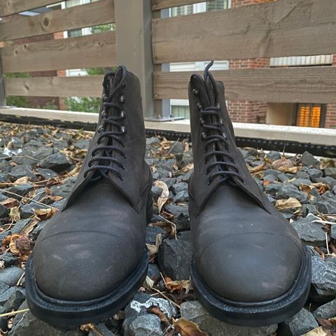 Edward Green Galway in Black Waxed Suede