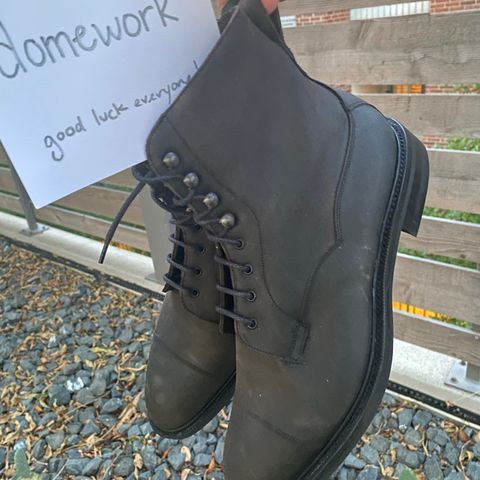 Edward Green Galway in Black Waxed Suede