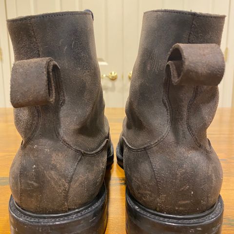 Edward Green Galway in Black Waxed Suede