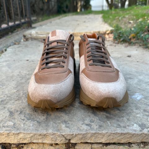 Viberg Sneaker in Horween Natural Chromexcel
