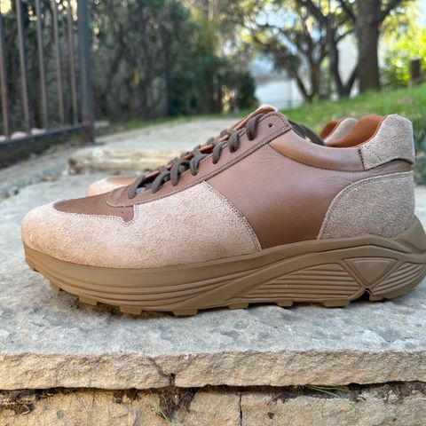 Viberg Sneaker in Horween Natural Chromexcel