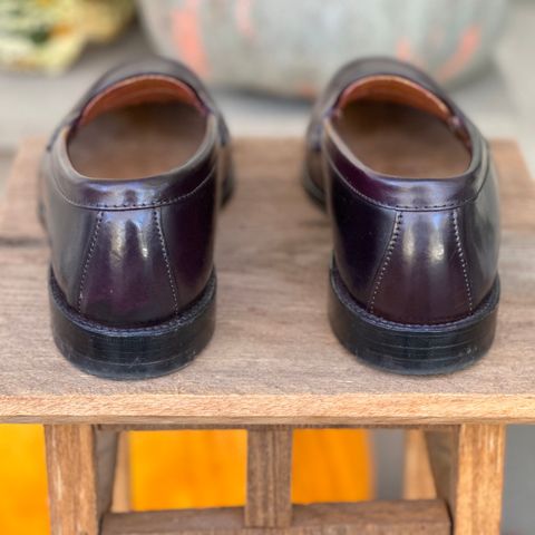 Alden Leisure Handsewn Penny Loafer in Horween Color 8 Shell Cordovan