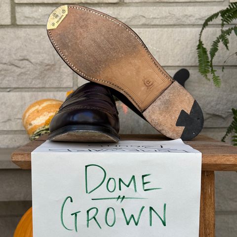 Alden Leisure Handsewn Penny Loafer in Horween Color 8 Shell Cordovan
