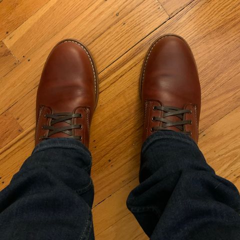 View photo of Wolverine 1000 Mile Plain-Toe Boot in Horween Color 8 Chromexcel