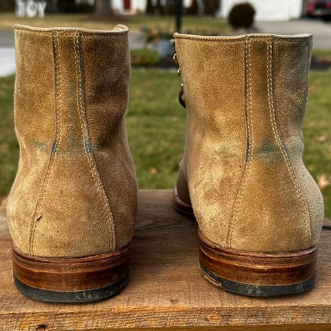 View photo of Alden x Leffot Cooney Boot in Tan Suede