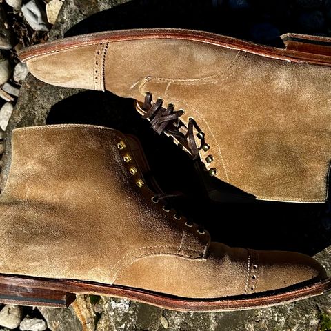 View photo of Alden x Leffot Cooney Boot in Tan Suede