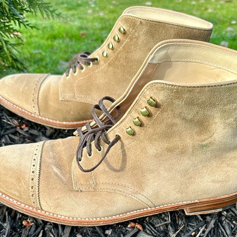 View photo of Alden x Leffot Cooney Boot in Tan Suede