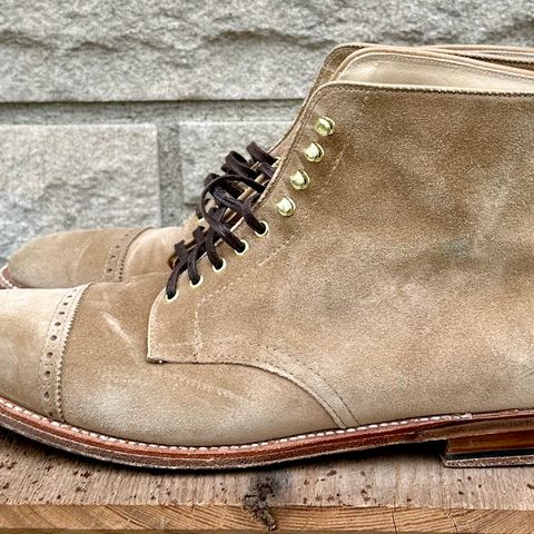 View photo of Alden x Leffot Cooney Boot in Tan Suede