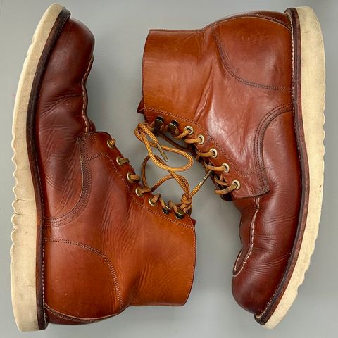 View photo of Grant Stone Brass Boot in Badalassi Carlo Saddle Tan Minerva