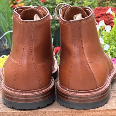 View photo of Alden X Ealdwine 40307HC Saddle Tan Fettleder Indy in Saddle Tan Calf Skin