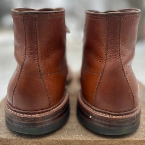 View photo of Alden X Ealdwine 40307HC Saddle Tan Fettleder Indy in Saddle Tan Calf Skin