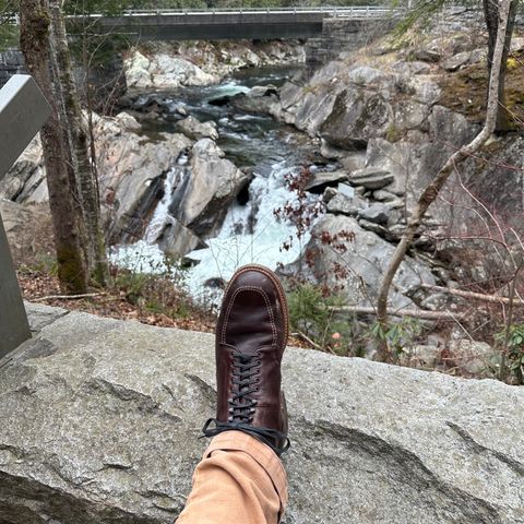 View photo of Alden Indy Boot in Horween Brown Chromexcel