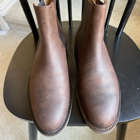 Rider Boot Co. Fritz in C.F. Stead Snuff Waxed Kudu