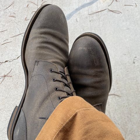 Rider Boot Co. Dundalk in Lo Stivale Olive Reverso Calf