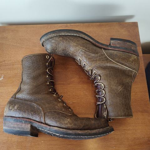 Nicks MTO in Law Tanning Olive Smooth Shruken Bison
