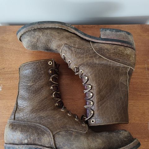 Nicks MTO in Law Tanning Olive Smooth Shruken Bison
