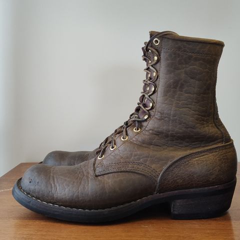 Nicks MTO in Law Tanning Olive Smooth Shruken Bison