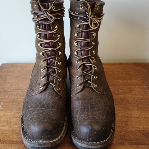 Nicks MTO in Law Tanning Olive Smooth Shruken Bison