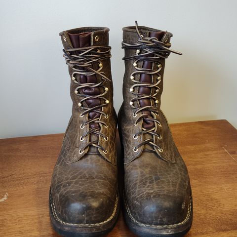 Nicks MTO in Law Tanning Olive Smooth Shruken Bison