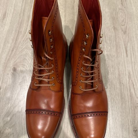 Carmina Toecap Brogue Jumper Boots 80459 in Unlisted Leather