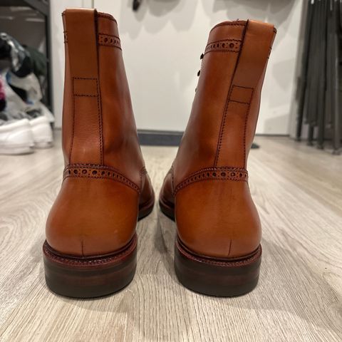 Carmina Toecap Brogue Jumper Boots 80459 in Unlisted Leather
