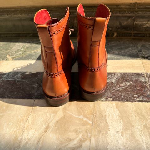 Carmina Toecap Brogue Jumper Boots 80459 in Unlisted Leather