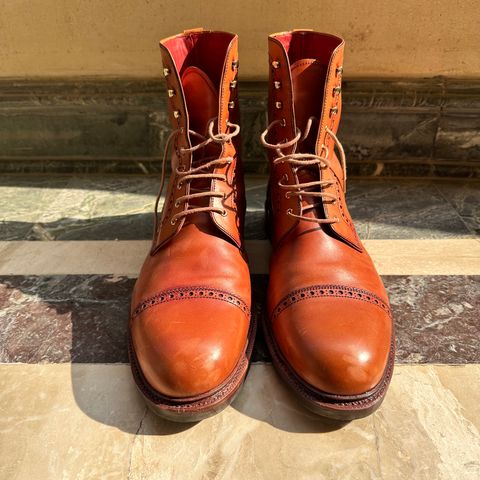 Carmina Toecap Brogue Jumper Boots 80459 in Unlisted Leather