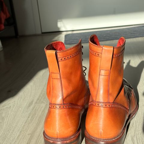 Carmina Toecap Brogue Jumper Boots 80459 in Unlisted Leather