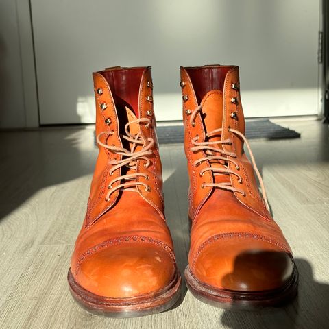 Carmina Toecap Brogue Jumper Boots 80459 in Unlisted Leather