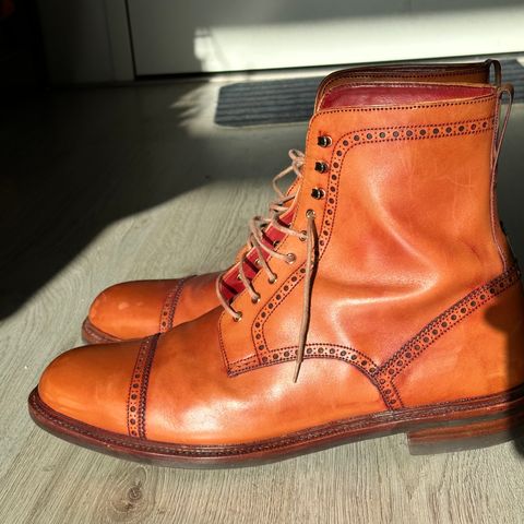 Carmina Toecap Brogue Jumper Boots 80459 in Unlisted Leather