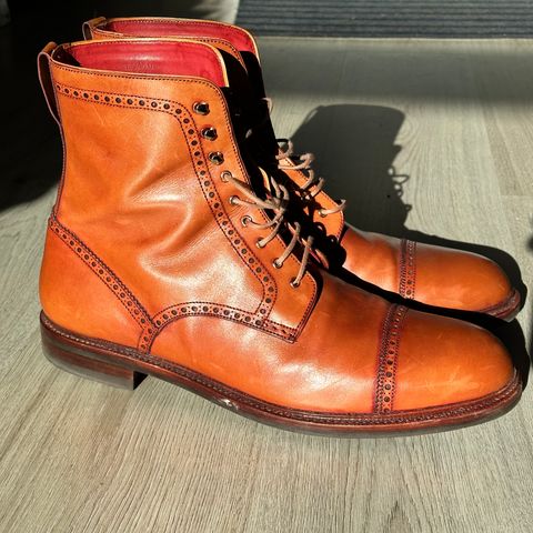 Carmina Toecap Brogue Jumper Boots 80459 in Unlisted Leather