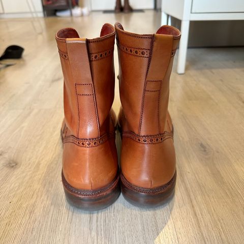 Carmina Toecap Brogue Jumper Boots 80459 in Unlisted Leather