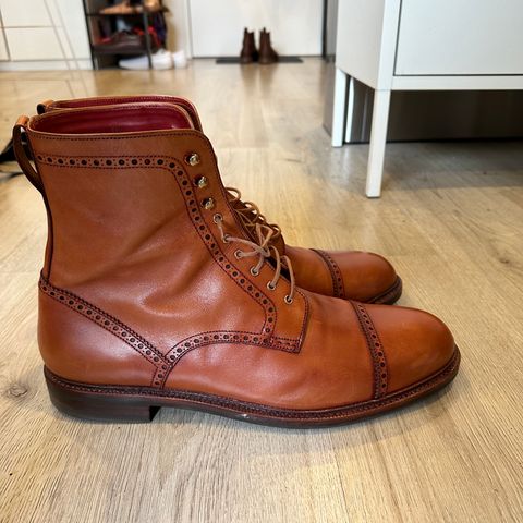 Carmina Toecap Brogue Jumper Boots 80459 in Unlisted Leather
