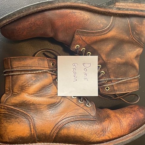 Oak Street Bootmakers Trench Boot in Tempesti Brown Overdye Camello Asportabile
