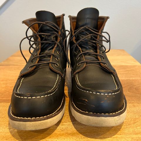 View photo of Red Wing 6-Inch Classic Moc in S.B. Foot Black Prairie