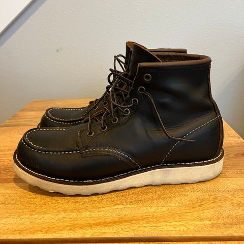 View photo of Red Wing 6-Inch Classic Moc in S.B. Foot Black Prairie