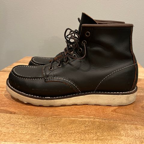 View photo of Red Wing 6-Inch Classic Moc in S.B. Foot Black Prairie