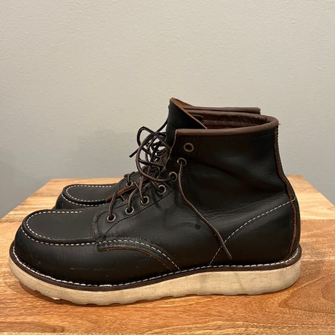 View photo of Red Wing 6-Inch Classic Moc in S.B. Foot Black Prairie