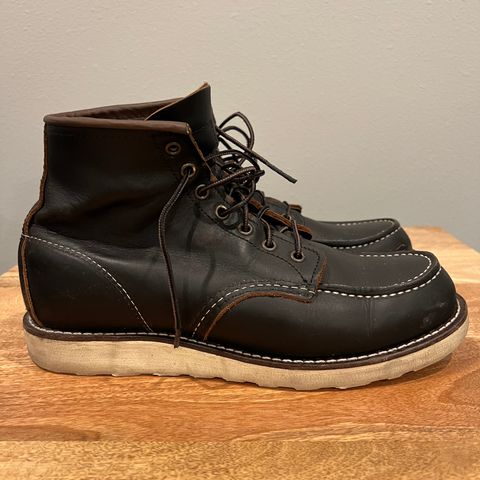 View photo of Red Wing 6-Inch Classic Moc in S.B. Foot Black Prairie