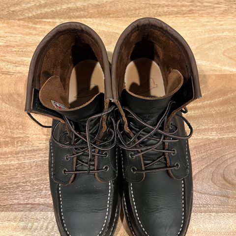 View photo of Red Wing 6-Inch Classic Moc in S.B. Foot Black Prairie