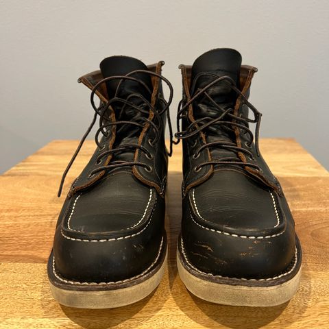 View photo of Red Wing 6-Inch Classic Moc in S.B. Foot Black Prairie