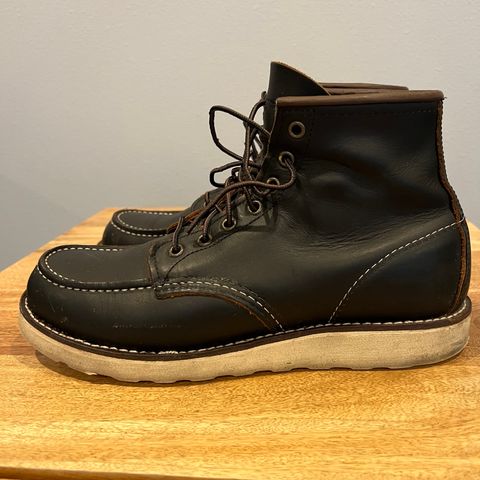 View photo of Red Wing 6-Inch Classic Moc in S.B. Foot Black Prairie