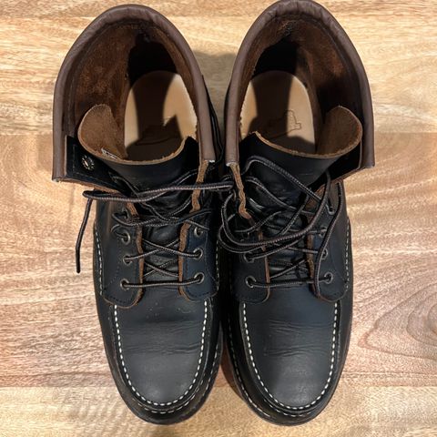 View photo of Red Wing 6-Inch Classic Moc in S.B. Foot Black Prairie