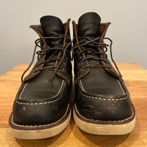 View photo of Red Wing 6-Inch Classic Moc in S.B. Foot Black Prairie