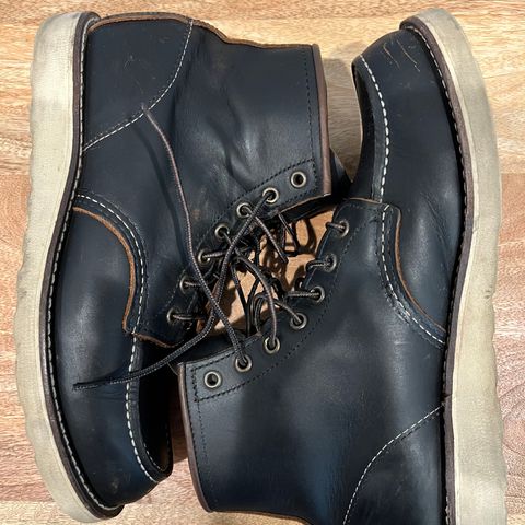 View photo of Red Wing 6-Inch Classic Moc in S.B. Foot Black Prairie