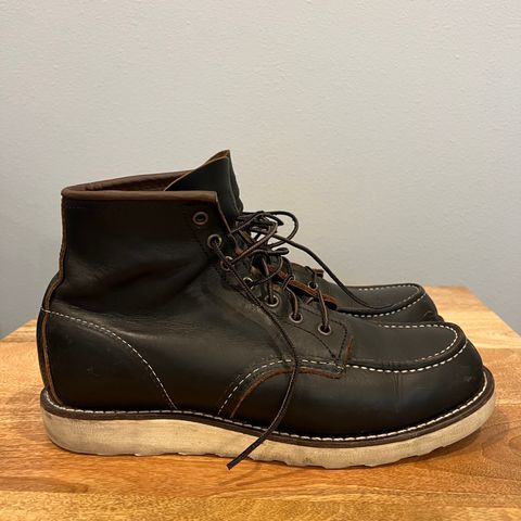 View photo of Red Wing 6-Inch Classic Moc in S.B. Foot Black Prairie