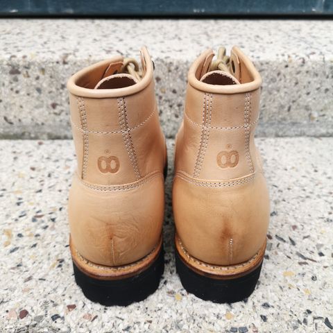 Butts and Shoulders The Worker Boots in Natural Leather