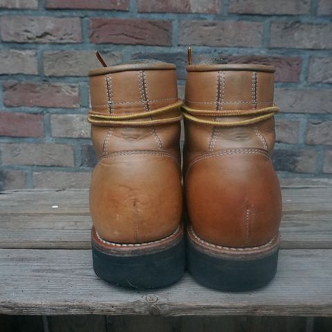 View photo of Butts and Shoulders The Worker Boots in Natural Leather